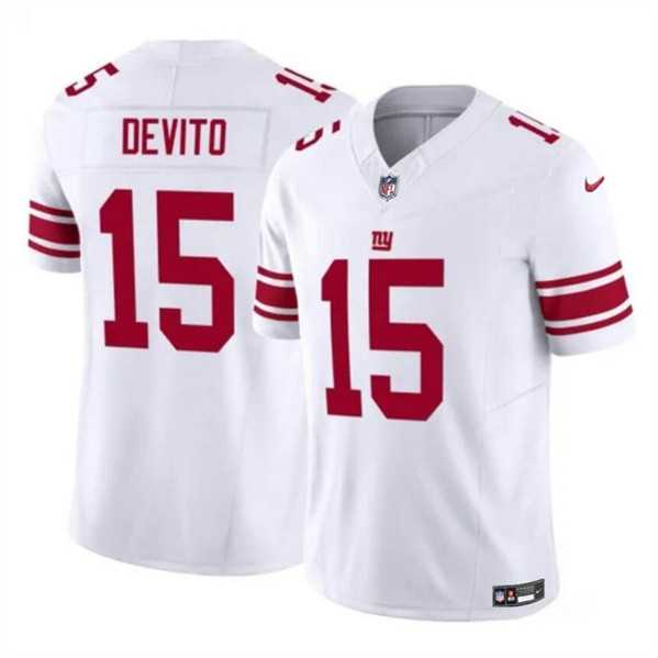 Men & Women & Youth New York Giants #15 Tommy DeVito White 2023 F.U.S.E. Vapor Untouchable Limited Jersey